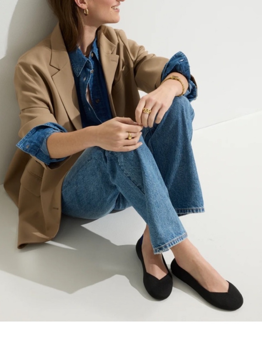 Rothy’s Classic Round Toe Flats in Black